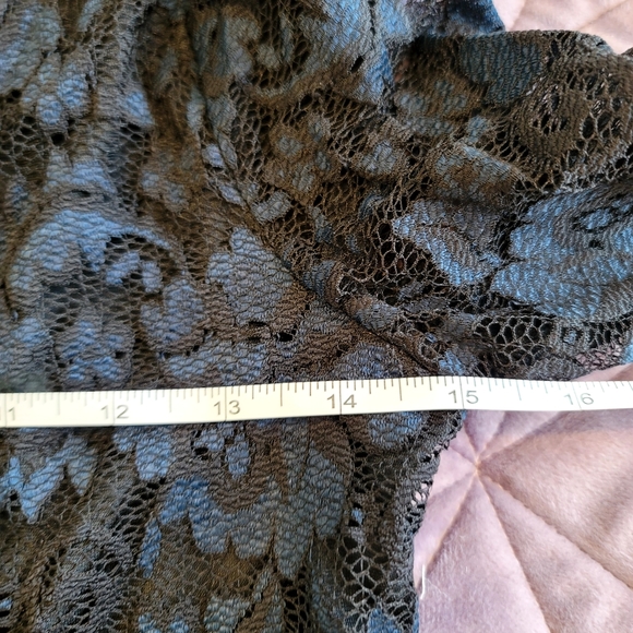 GANNI Flynn Lace V neck Wrap Ruffle and Lace Dress - Picture 10 of 16